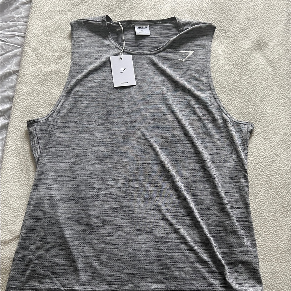 Gymshark Charcoal Sleeveless Tee